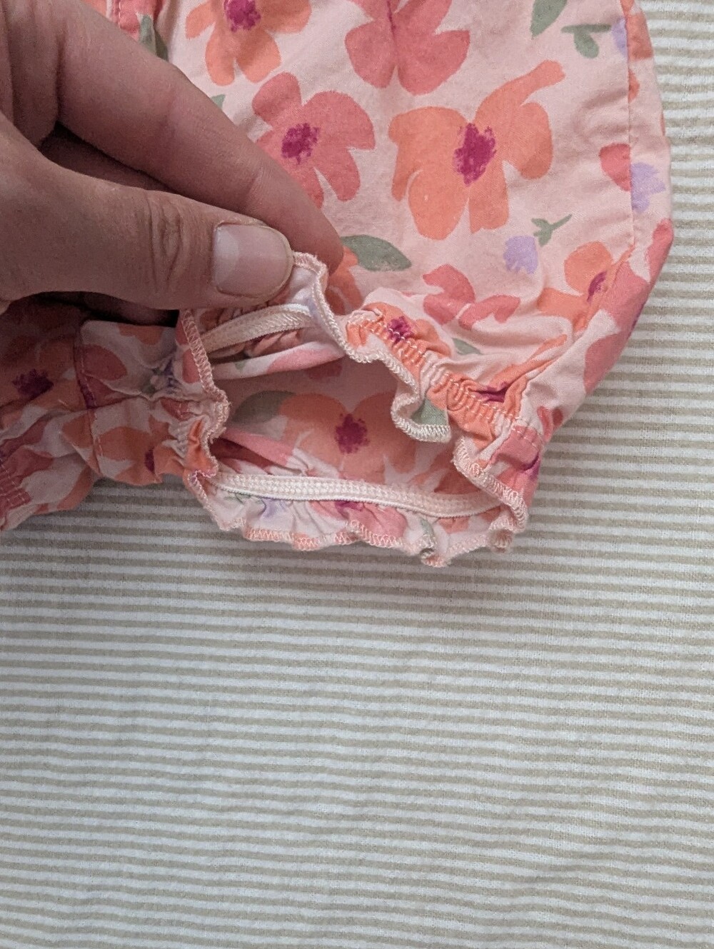 Floral Cotton Baby Shorts - Picture 3 of 6